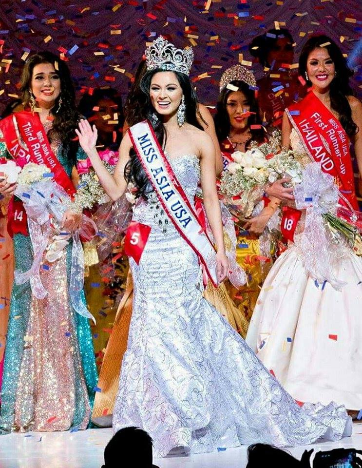 Miss Ashley Park representing South Korea is crowned Miss Asia USA 2015